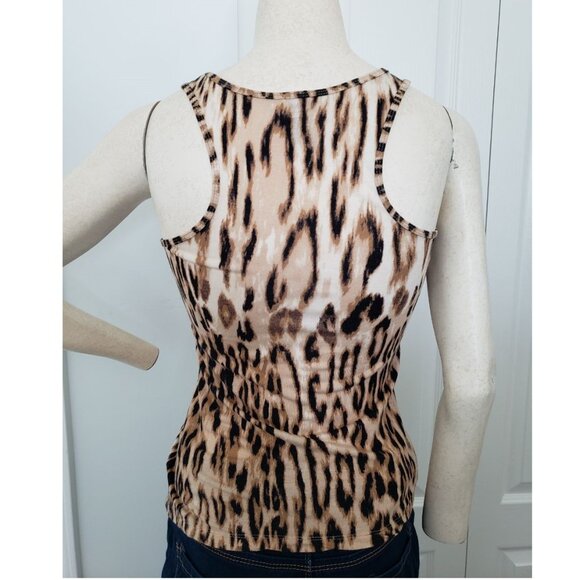 Dynamite Animal Print Racerback Tank top XXS EUC - Picture 2 of 8